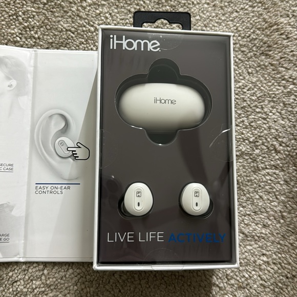 XT-27 Bluetooth Rechargeable Earphones with Microphone and Touch Control White - Picture 7 of 7